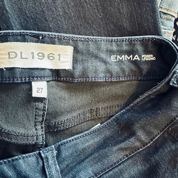 NEW DL1961 Emma Power Legging Jean Mid Rise Dark Denim Wash Size 27 - Picture 8 of 14